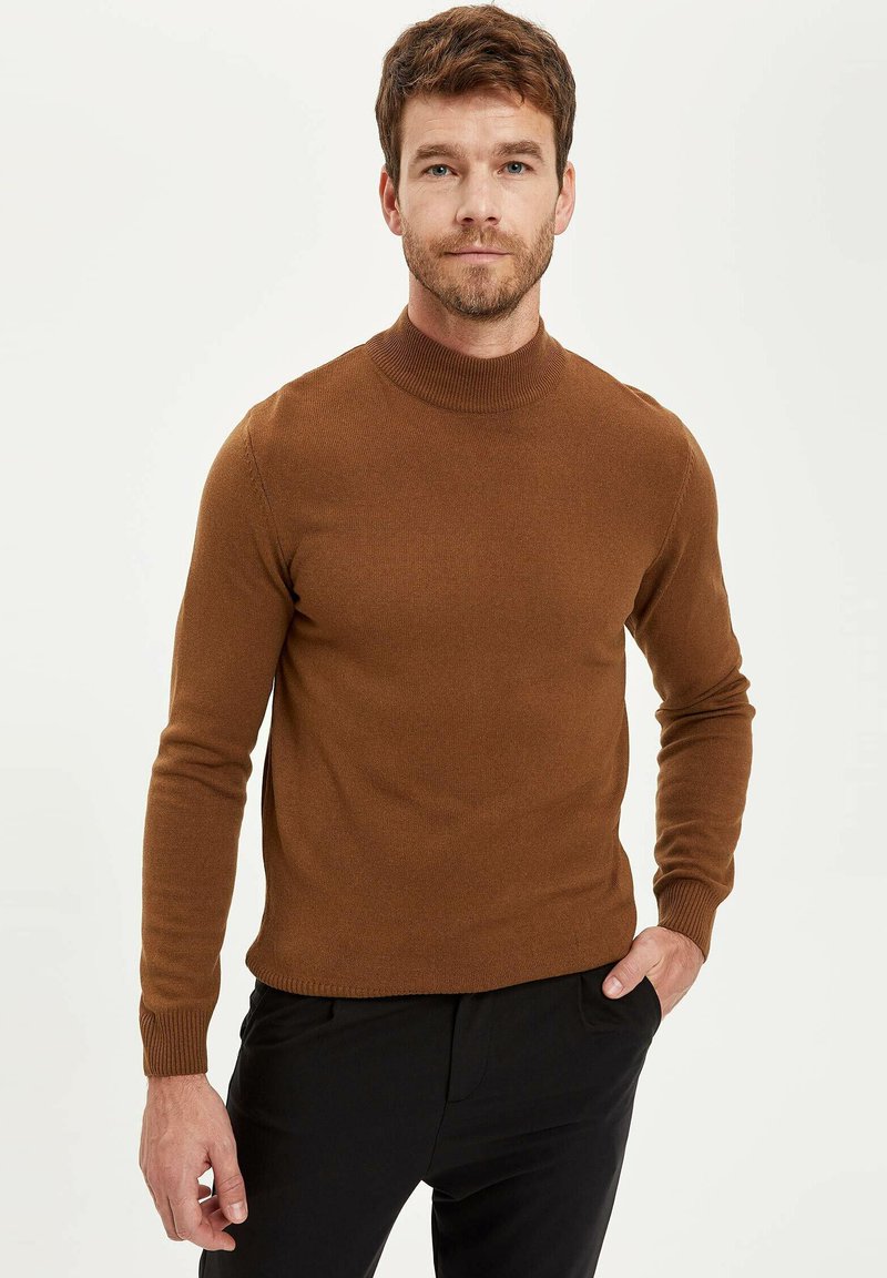 DeFacto SLIM FIT Jumper brown/camel Zalando.de