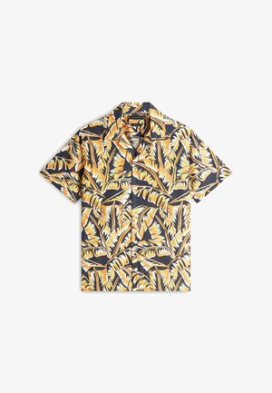 Tommy Hilfiger, REGULAR FIT PAPER TOUCH SHORT SLEEVE - Chemise - black allover