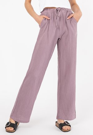 MUSSELIN - Trousers - purple