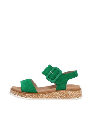 Platform sandals - grün