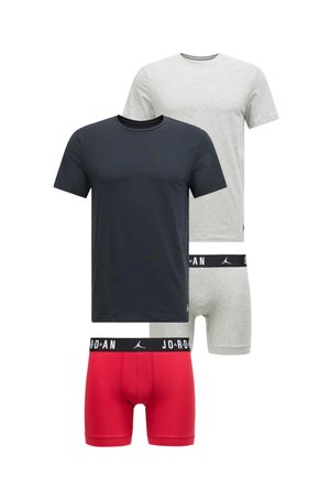 MENS BASICS SET 4 PACK - Spodné tričko - gym red