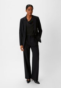 comma CRÊPE - Top - schwarz