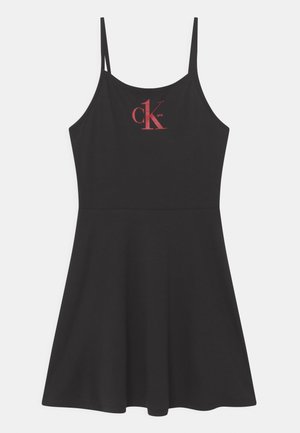 Calvin Klein Swimwear DRESS - Robe en jersey - black