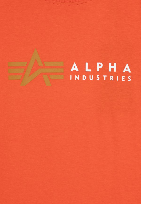 LABEL KIDS TEENS UNISEX - Print T-shirt - boost orange2