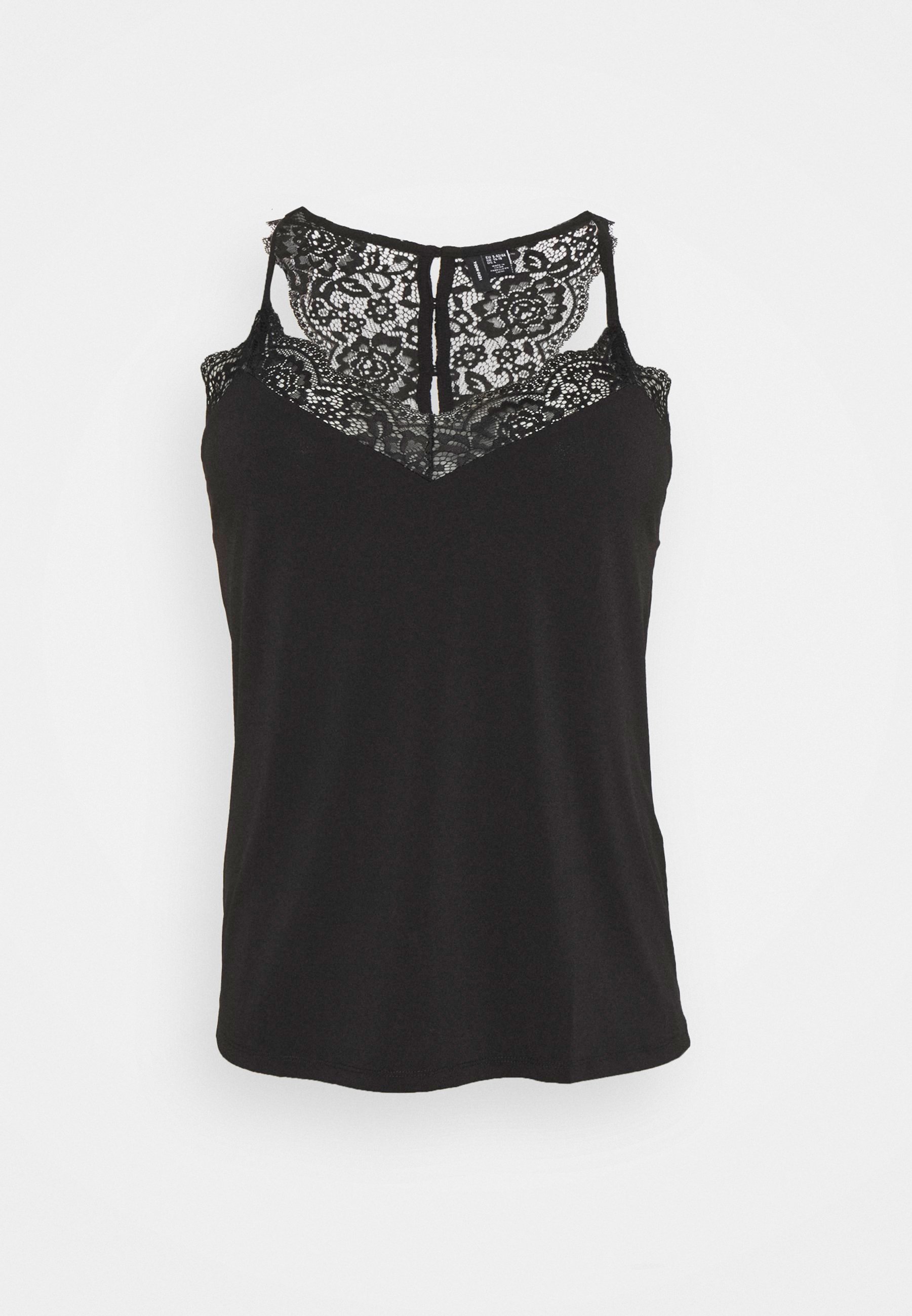 VERO MODA Damen Top VMANA – Mit Spitzen-Details, Aus Recyceltem Polyester