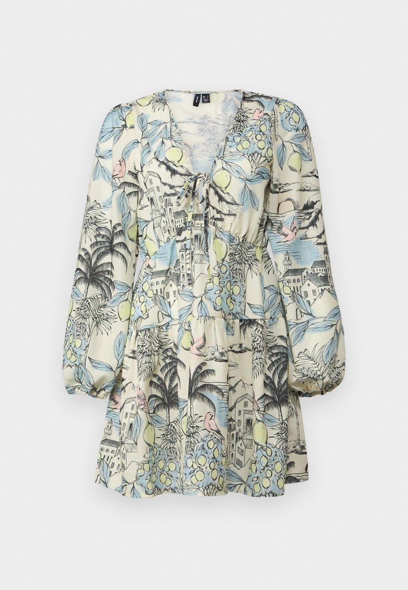 Vero Moda VMBIRDIE SHORT DRESS - Nappali ruha - cannoli cream/törtfehér ...