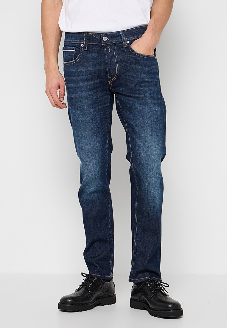Replay Straight leg jeans donkerblauw Replay Straight leg jeans donkerblauw