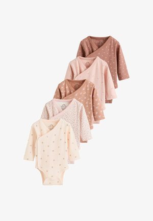 Next, REGULAR FIT - WRAP BABY BODYSUITS 5 PACK - Body - brown ditsy floral