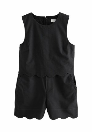 TALL FIT - SLEEVELESS SCALLOP EDGED - Tuta jumpsuit - black