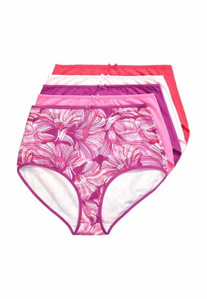 Ulla Popken MAXISLIPS, 5ER-PACK, FLORALES MUSTER/EINFARBIG - Trusser - berry