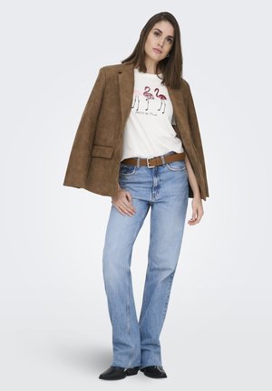 ONLY, SS TEE - T-shirt con stampa - cloud dancer