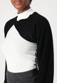pure cashmere BOLERO TWO-WAY - Pulóver - black