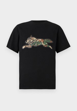 Icecream, CAMO RUNNING DOG WOODLAND - T-shirt print - black