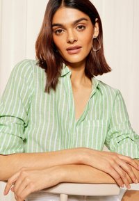 Friends Like These LONG SLEEVE THROUGHWITH- REGULAR FIT - Overhemdblouse - green stripe