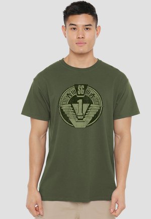 Cotton Soul STARGATE SG1 DISTRESSED - Print T-shirt - green