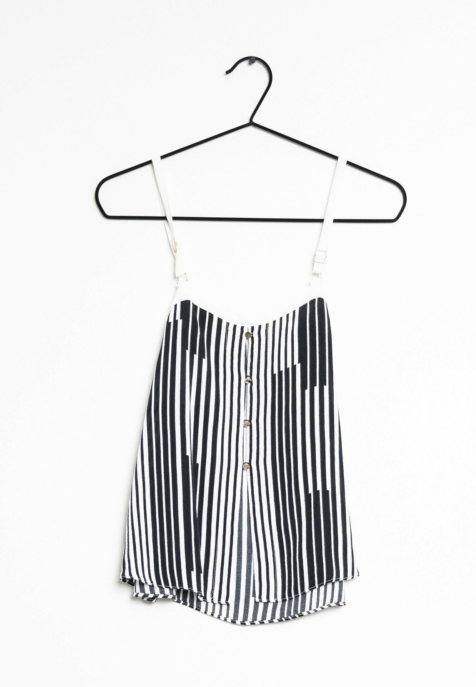 River Island Top white/black/white (Pre-owned) - Main Image