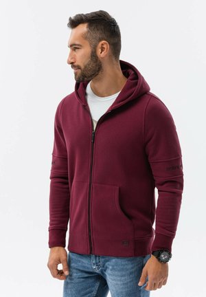 WITH PRINTS  - Sweatjacke - burgundy