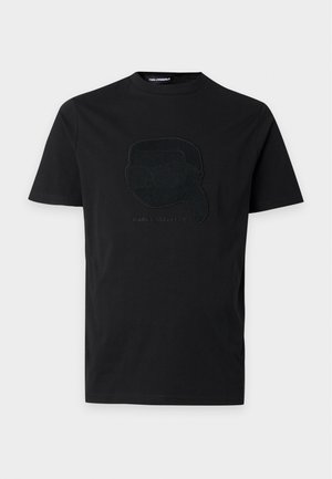 KARL LAGERFELD, CREW NECK - Μπλουζάκι με στάμπα - black