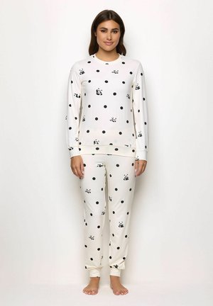 LAZY PANDA SET - Pigiama - almond with print