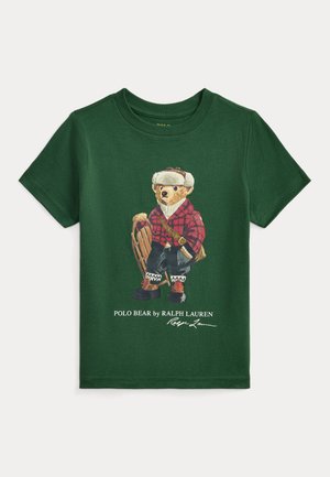 POLO BEAR COTTON JERSEY TEE - Printtipaita - bottle green