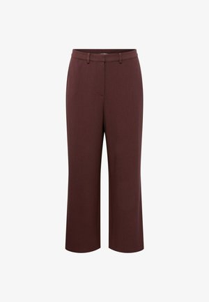 CURVY COLLECTION ELISA - Trousers - dunkelbraun