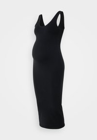 MLALANIS SEAMLESS MIDI TANK DRESS - Dzsörzéruha - black