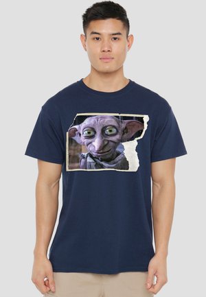 Cotton Soul, HARRY POTTER DOBBY WORN PHOTO - Print T-shirt - dark blue