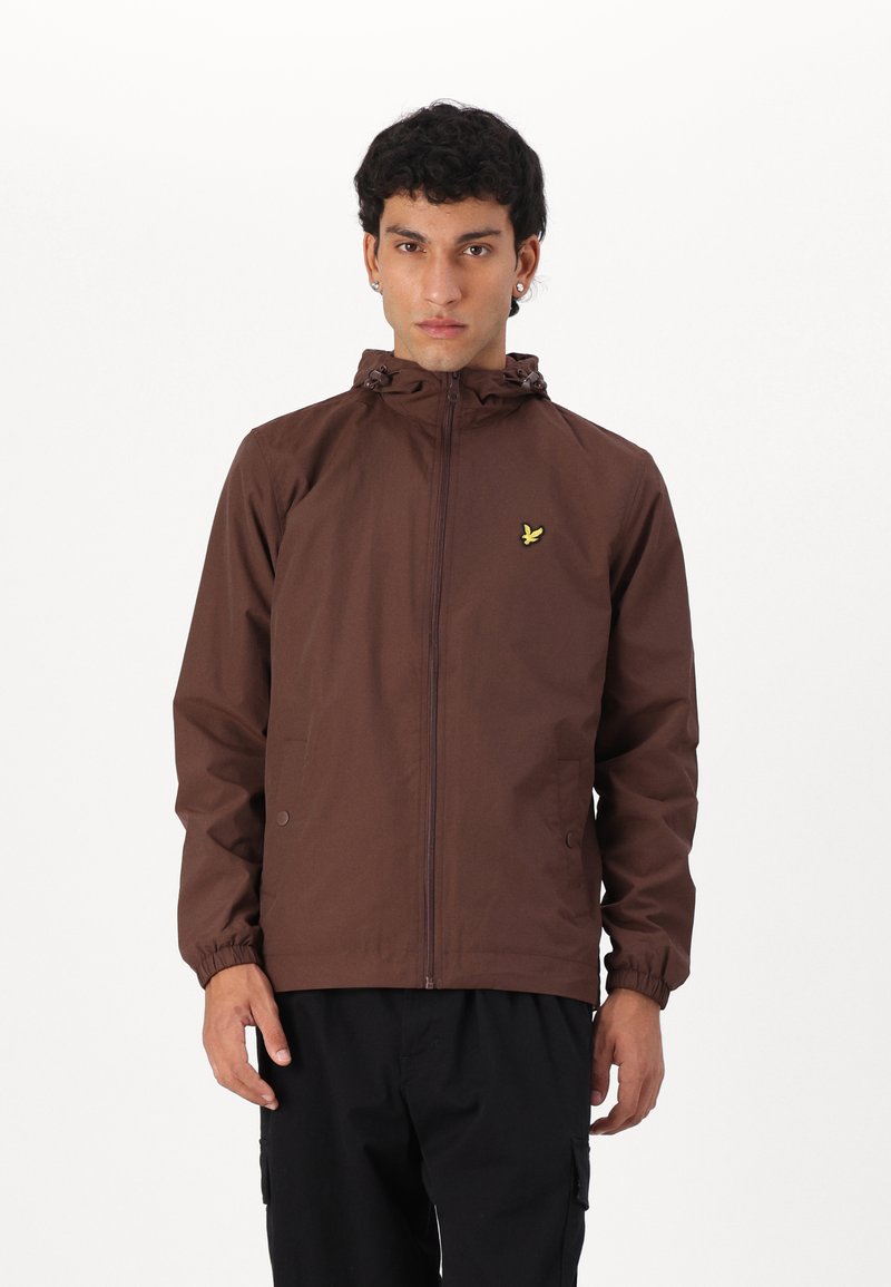 Lyle & Scott ZIP THROUGH JACKET - Skraistė - deep mahogany