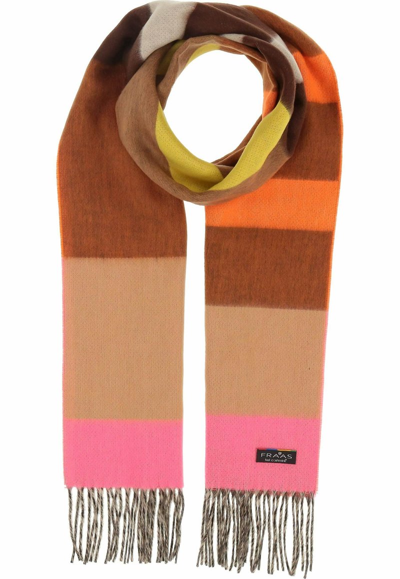 FRAAS STRIPES CASHMINK - MADE IN GERMANY - Écharpe - camel
