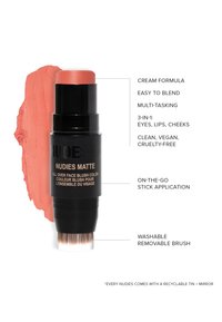NUDESTIX NUDIES ALL OVER FACE MATTE BRONZE - Colorete - nude peach