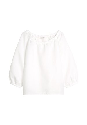 Marc O'Polo, BLOUSE, CARMEN BLOUSE, FLARED SHAPE, LONG RAGLAN SLEEVE, SOLID - Camicetta - white