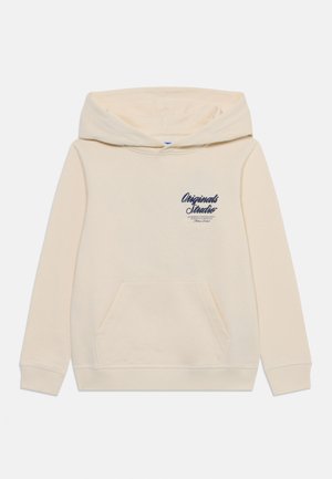 JORNORREBRO TYPO BACK HOOD - Sweat à capuche - antique white