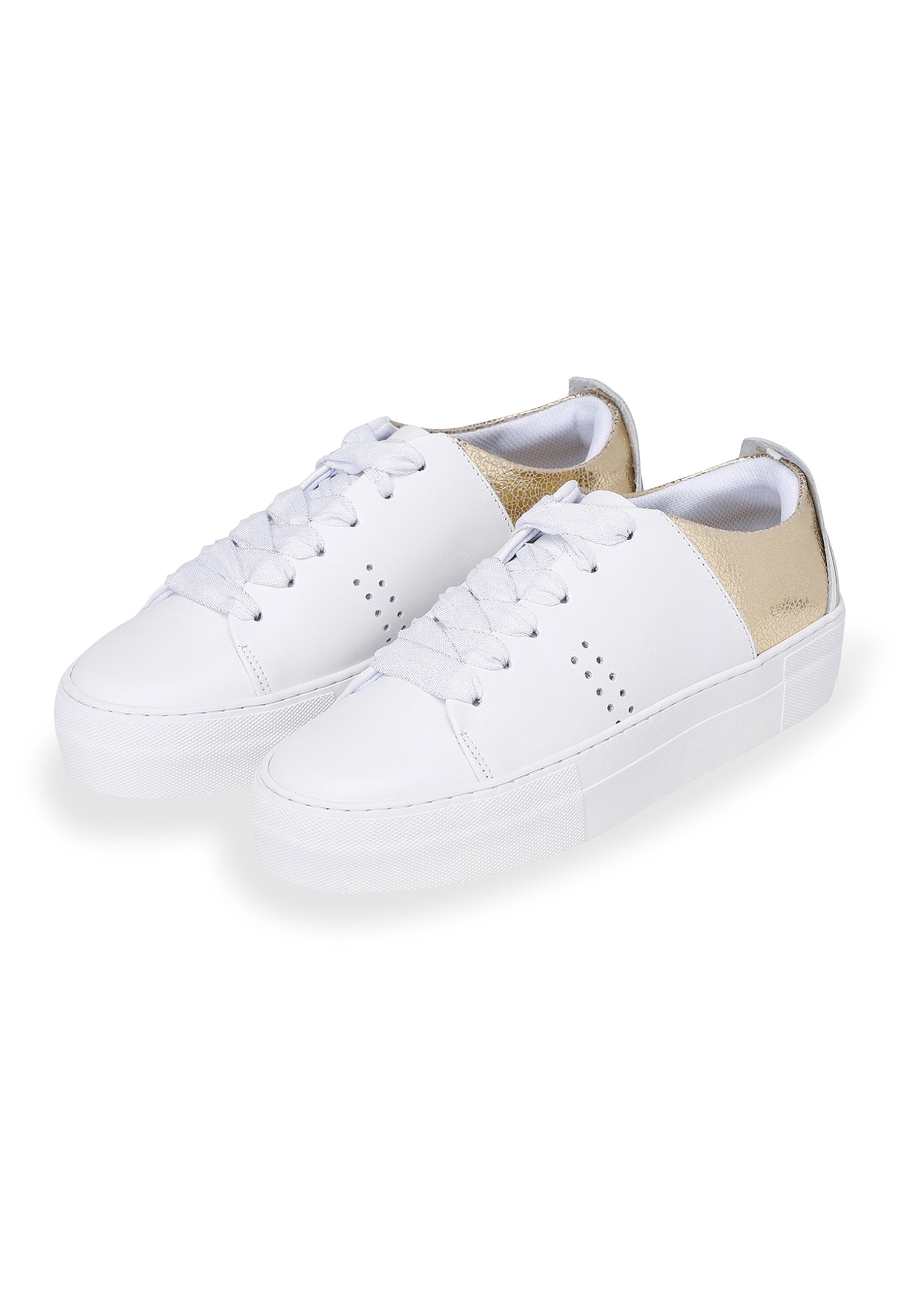 M. Moustache Renee plateau - Baskets basses - white gold/blanc - ZALANDO.FR