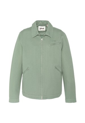 Schott CALHAN - Lichte jas - vert fumé