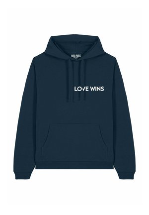 LOVE WINS EMBROIDERY UNISEX - Felpa - dark blue