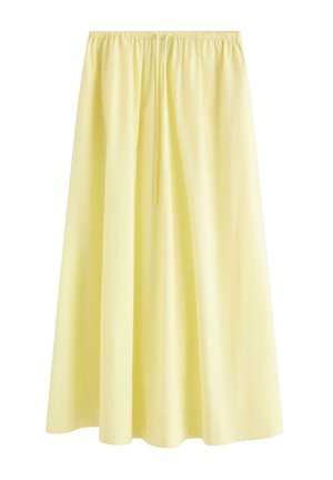 Lindex, LINDEX MIDI SKIRT LINDEX - Maksihame - light yellow