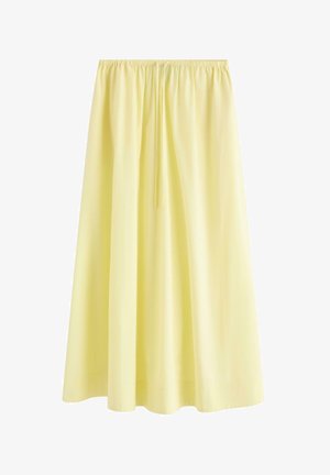 Lindex, LINDEX MIDI SKIRT LINDEX - Maksihame - light yellow