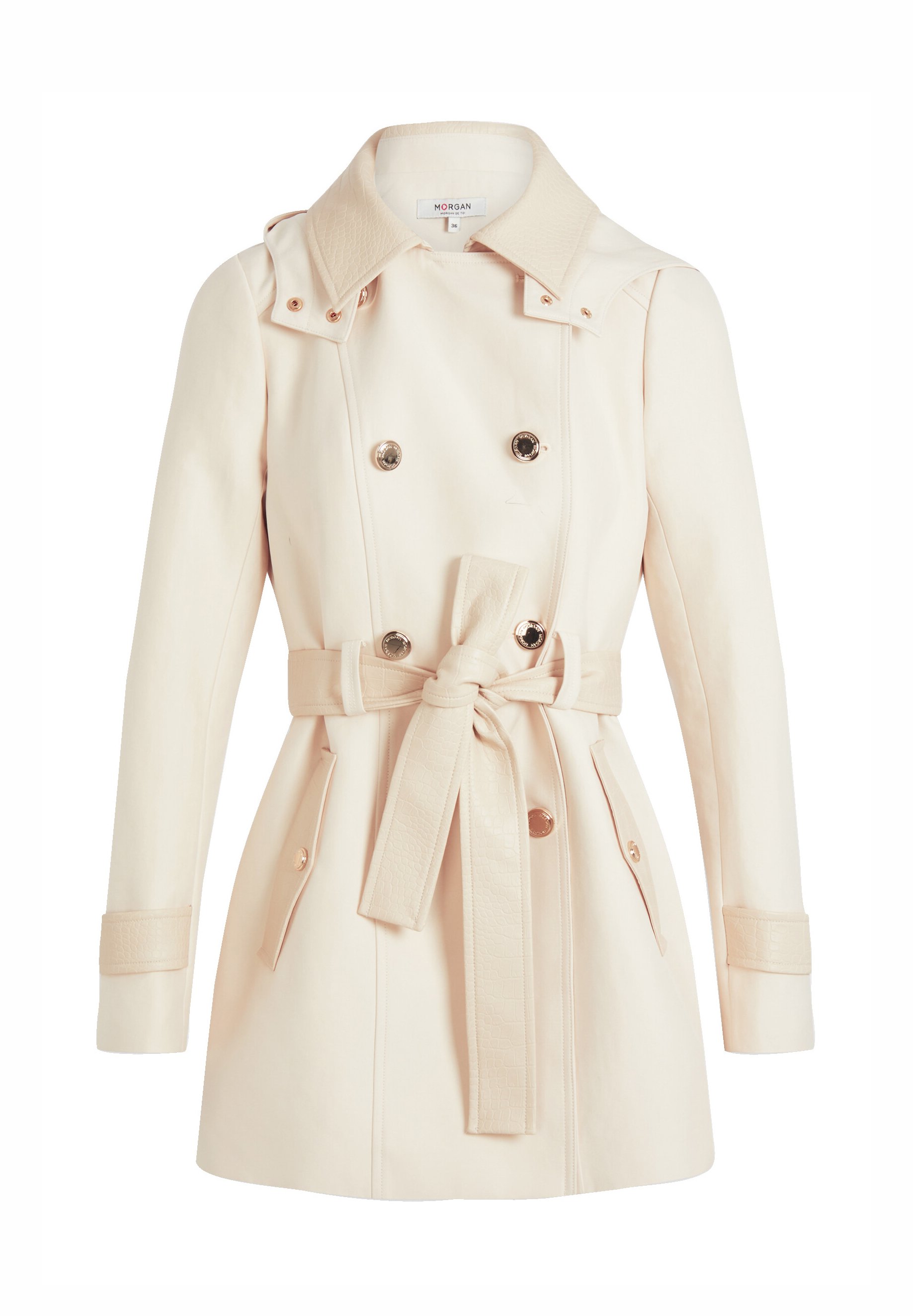 【muguet rose midi trench coat】DARK BEIGE Trench coat - Dark beige - Ladies | H&M GB