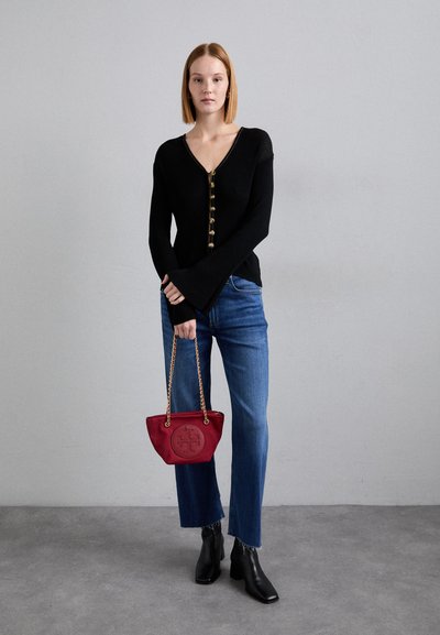 Tory Burch ELLA SMALL CHAIN CROSSBODY - Torba čez telo - ruby
