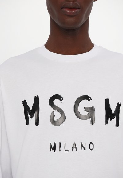 MSGM T-shirt à manches longues - optical white