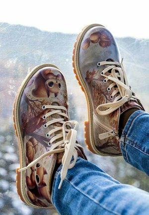 Dogo THESE ARE MA NUTS - Platform ankle boots - grau