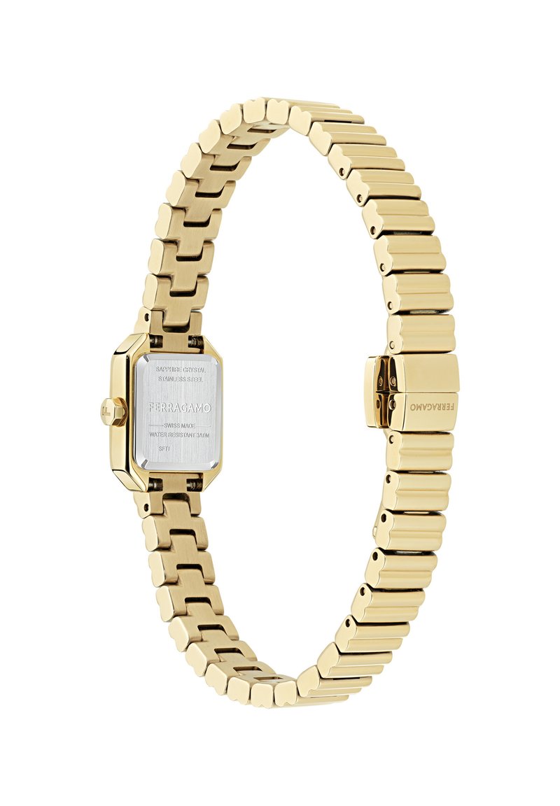 FERRAGAMO CRYSTAL TANK PETITE Watch gold-tone/gold-coloured