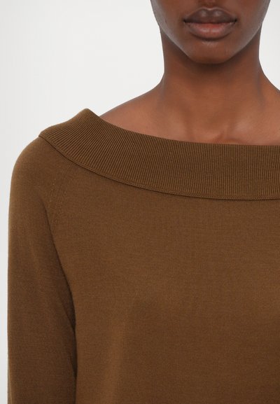 CLOSED WIDE NECK LONG SLEEVE - Jumper - light mocha brown