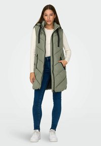 JDY JDYSKYLAR PADDED HOOD - Väst - vetiver