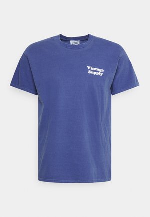 OVERDYED WITH PRINTED CORE LOGO UNISEX - T-shirt imprimé - navy