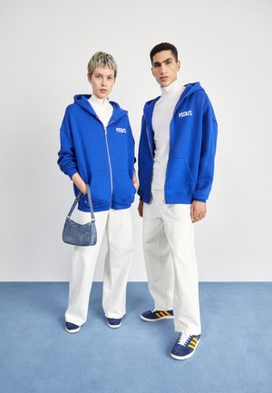 PEQUS MONUMENT GRAPHIC ZIP HOODIE UNISEX - Sweater met rits - blue
