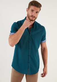 Buratti REGULAR FIT - Overhemd - petrol blue
