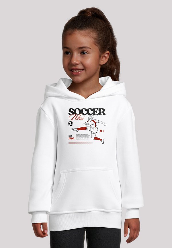 SOCCER VIBES FAN - Kapuzenpullover - weiß