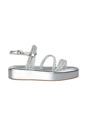 Platform sandals - plateado
