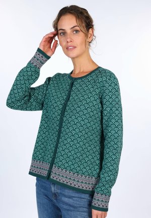 KADIR NORDIC - Strickjacke - bottle green